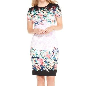 Maggy London Scuba Midi Sheath Dress
